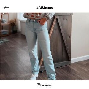 American Eagle Outfitters High Rise Blue Jeans